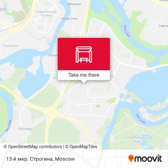 13-й мкр. Строгина map