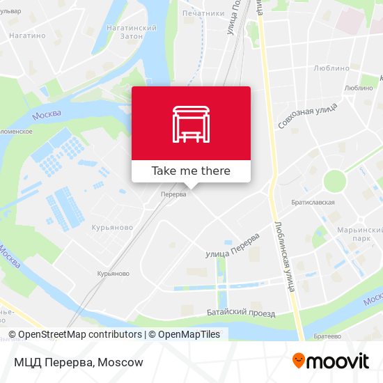 МЦД Перерва map