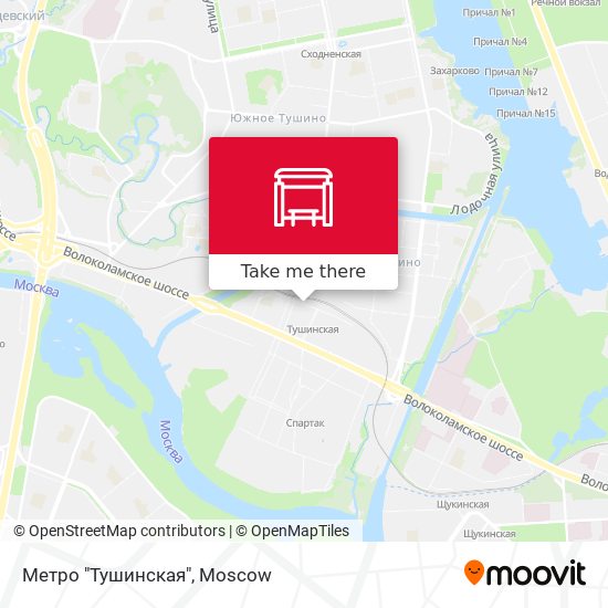 Метро "Тушинская" map