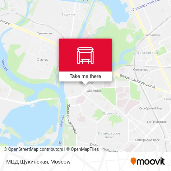 МЦД Щукинская map