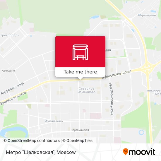 Метро "Щелковская" map