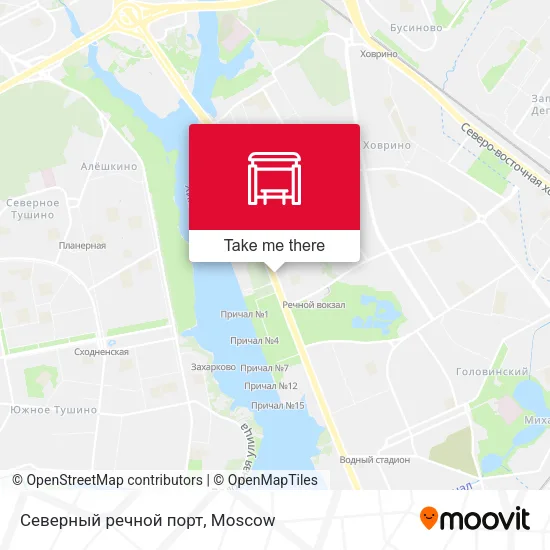 Северный речной порт map