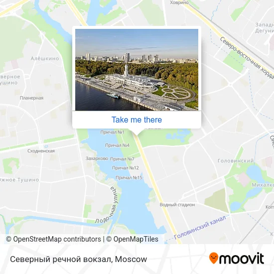 Северный речной вокзал map