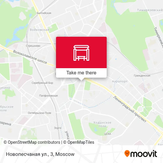 Новопесчаная ул., 3 map