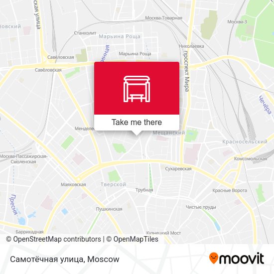 Самотёчная улица map