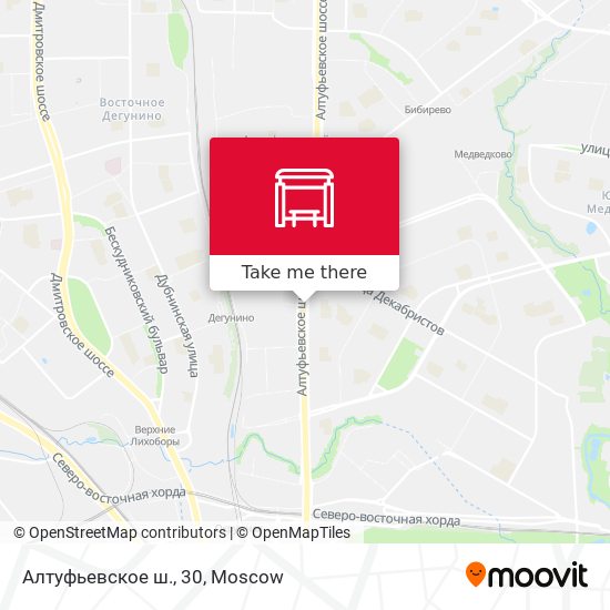 Алтуфьевское ш., 30 map