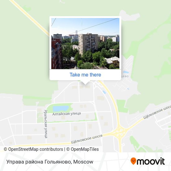 Управа района Гольяново map