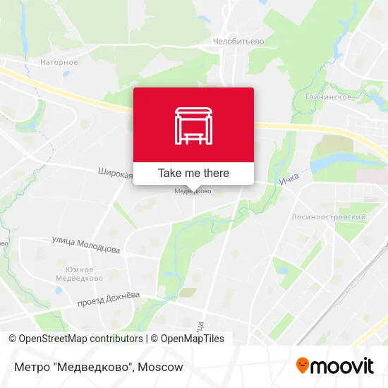 Метро "Медведково" map