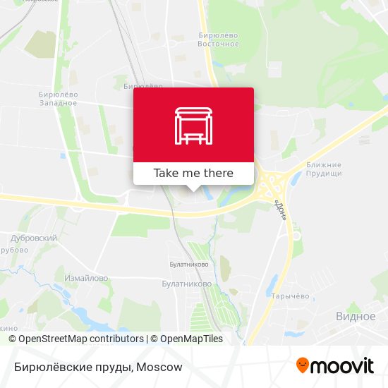 Бирюлёвские пруды map