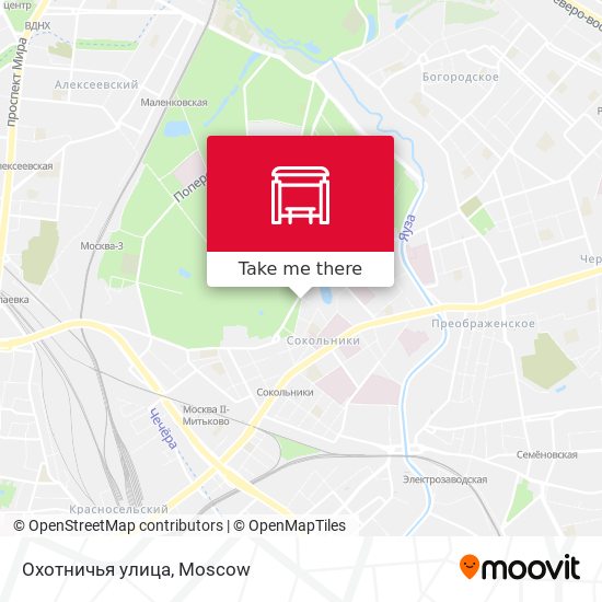 Охотничья улица map