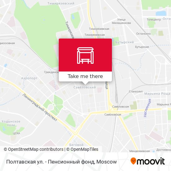 Полтавская ул. - Пенсионный фонд map