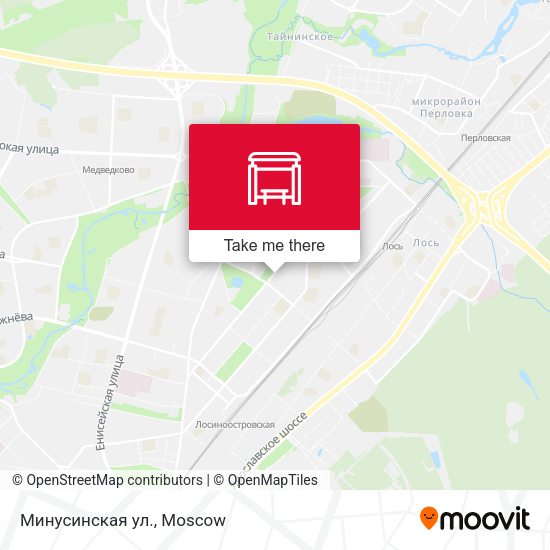 Минусинская ул. map