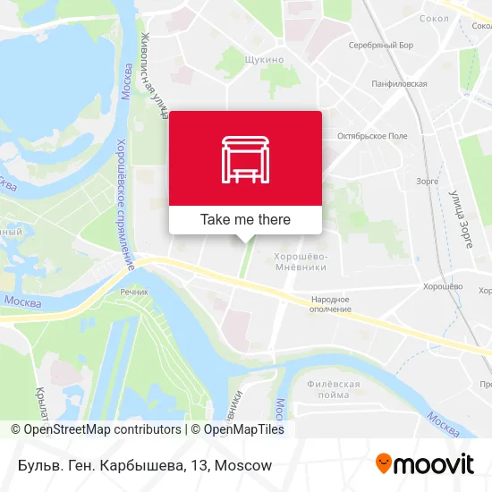 Бульв. Ген. Карбышева, 13 map