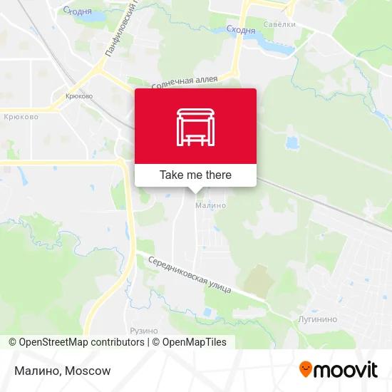 Малино map