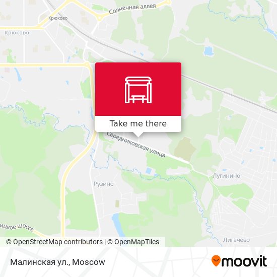 Малинская ул. map