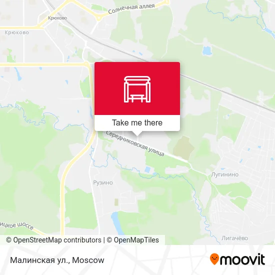 Малинская ул. map