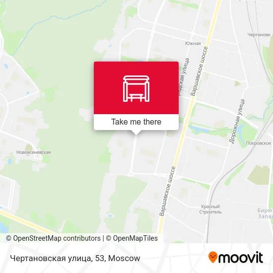 Чертановская улица, 53 map