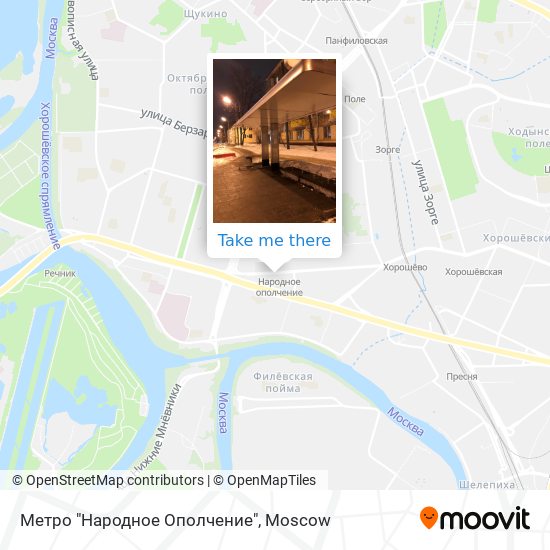 Метро "Народное Ополчение" map
