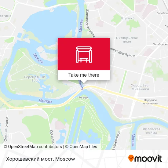 Хорошевский мост map