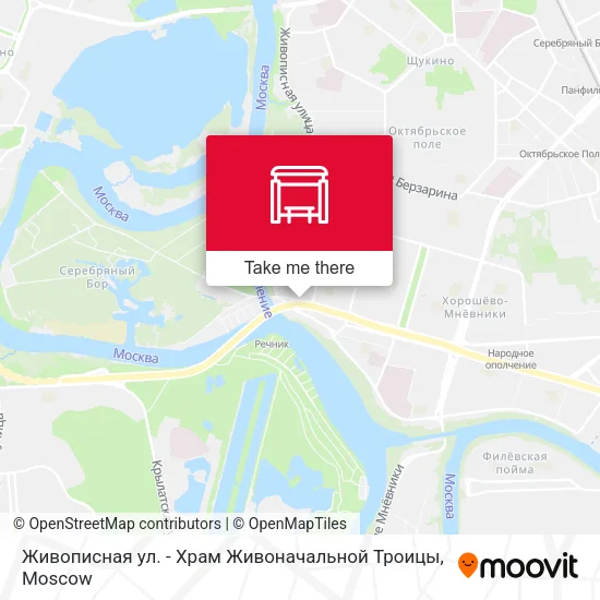 Живописная ул. - Храм Живоначальной Троицы map