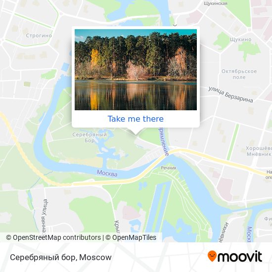 Серебряный бор map