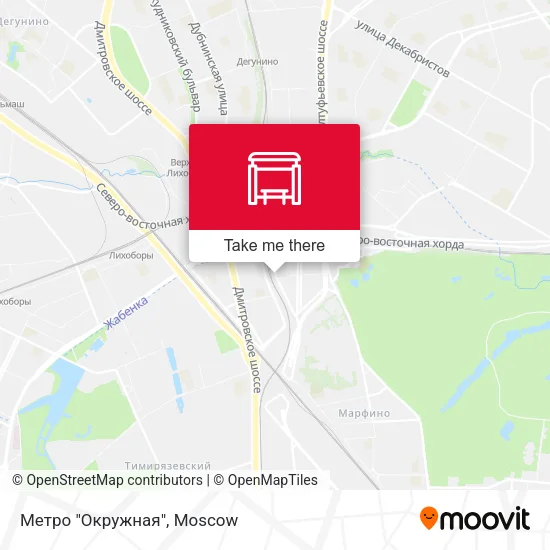 Метро "Окружная" map