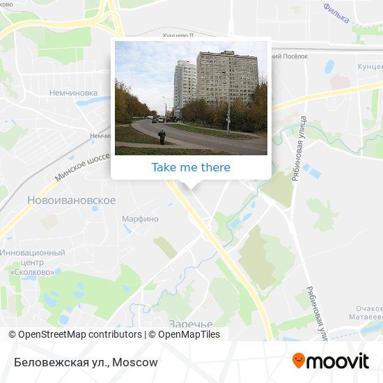 Беловежская ул. map