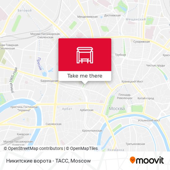 Никитские ворота - ТАСС map