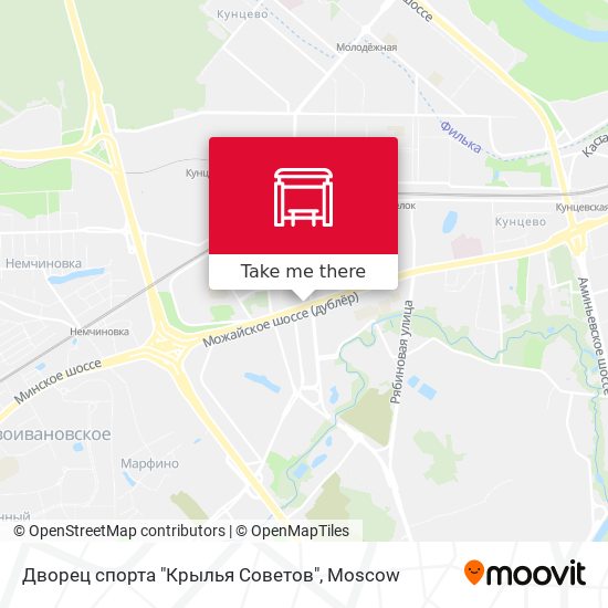 Дворец спорта "Крылья Советов" map