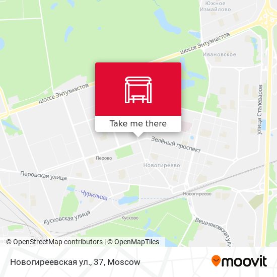 Новогиреевская ул., 37 map