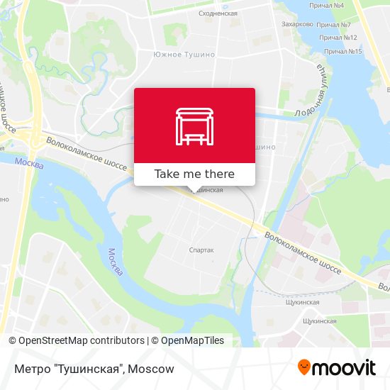 Метро "Тушинская" map