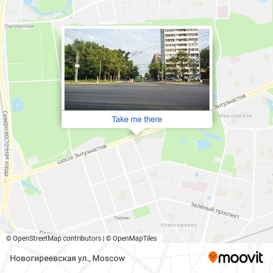 Новогиреевская ул. map