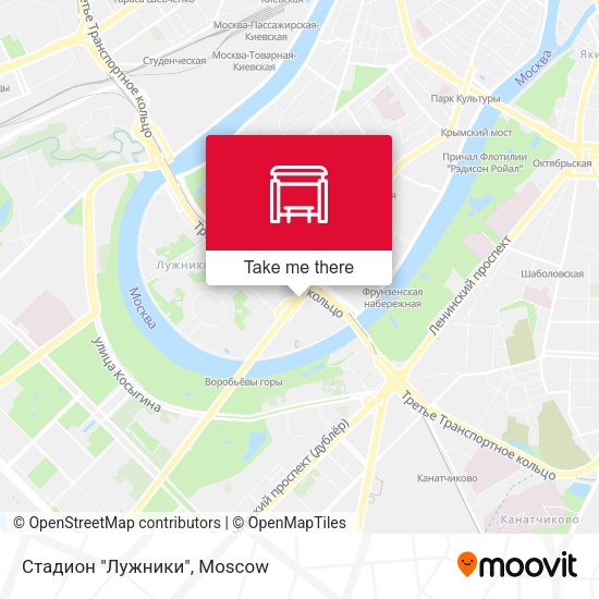 Стадион "Лужники" map