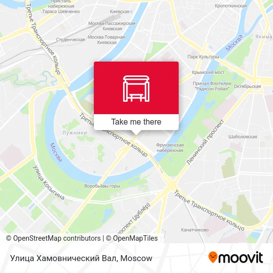 Улица Хамовнический Вал map