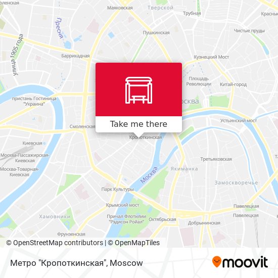 Метро "Кропоткинская" map