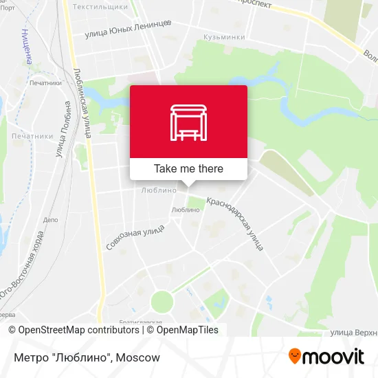 Метро "Люблино" map