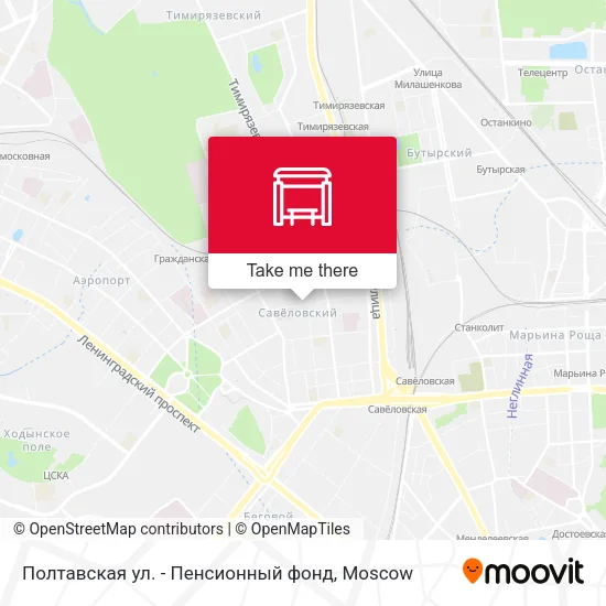 Полтавская ул. - Пенсионный фонд map