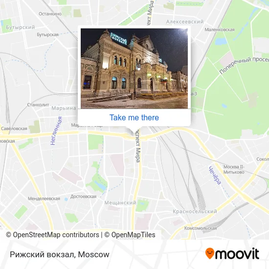 Рижский вокзал map