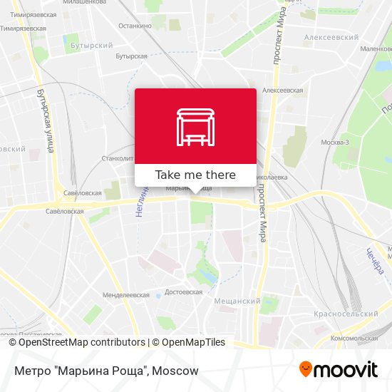 Метро "Марьина Роща" map