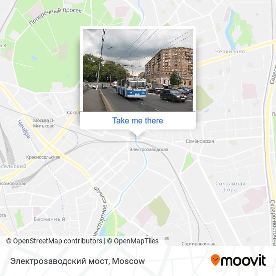 Электрозаводский мост map