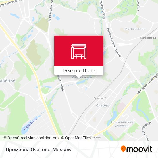 Промзона Очаково map