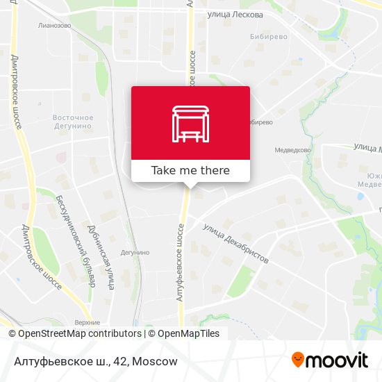 Алтуфьевское ш., 42 map