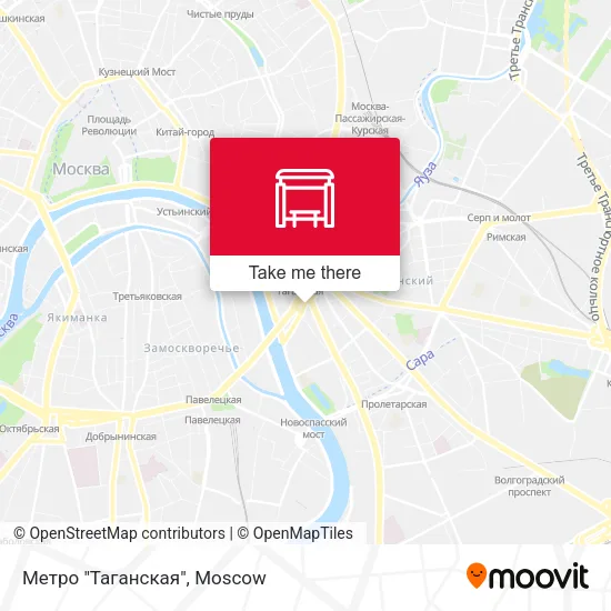 Метро "Таганская" map