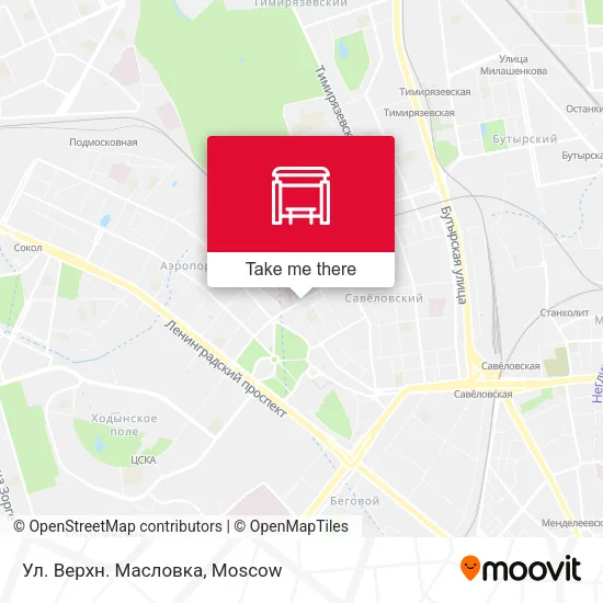 Ул. Верхн. Масловка map