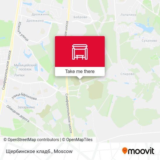 Щербинское кладб. map