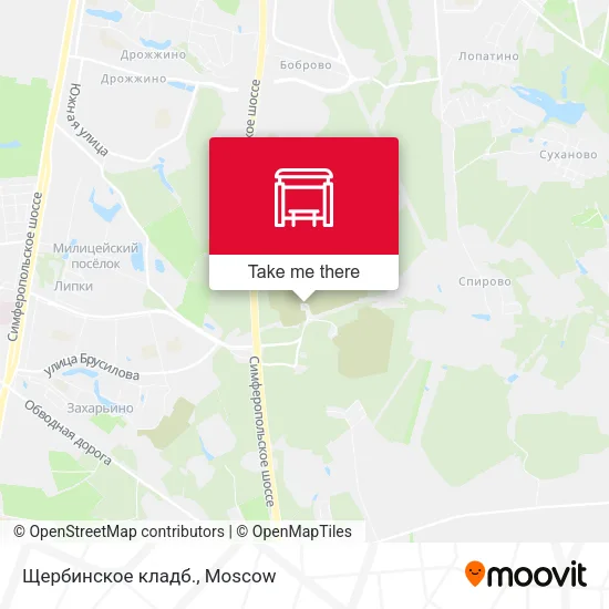 Щербинское кладб. map