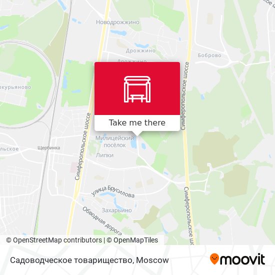 Садоводческое товарищество map