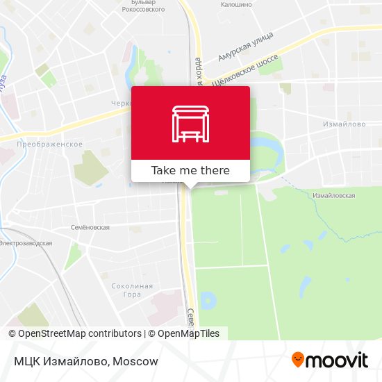 МЦК Измайлово map