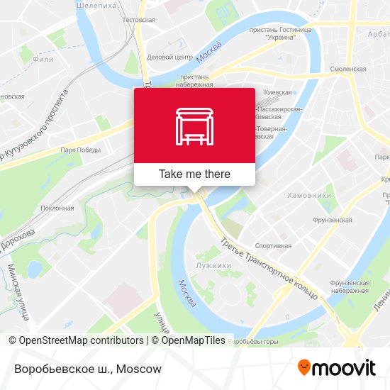 Воробьевское ш. map