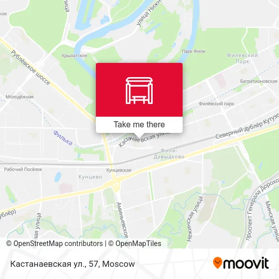 Кастанаевская ул., 57 map